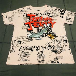 New Tom And Jerry Unisex T-Shirt, Size Large.
